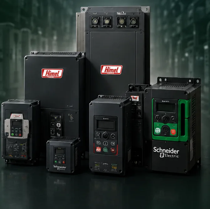 Himel and Schneider Electric variable speed drives and soft starters